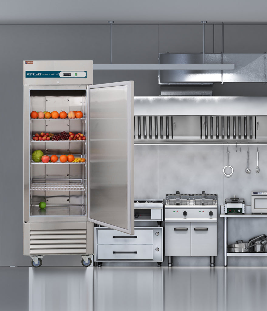 Commercial Reach in Fridge, 23 Cu.ft Stainless Steel Reach in Upright Fan Cooling Refrigerator