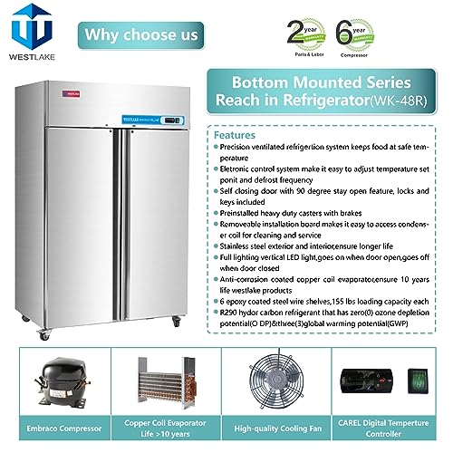WESTLAKE Commercial Refrigerator, 48