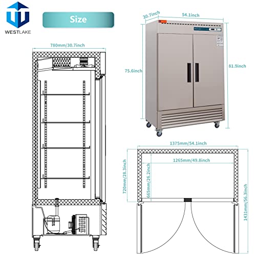 WESTLAKE Commercial Freezer, 54