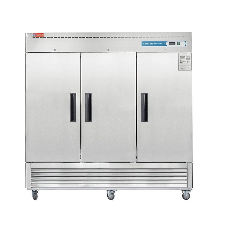 Commercial Reach in Refrigerator, 3 door 72 Cu.ft Stainless Steel Commercial Upright Refrigerator