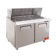 Stainless Steel 48 in. Mega Top Food Prep Table Refrigerator