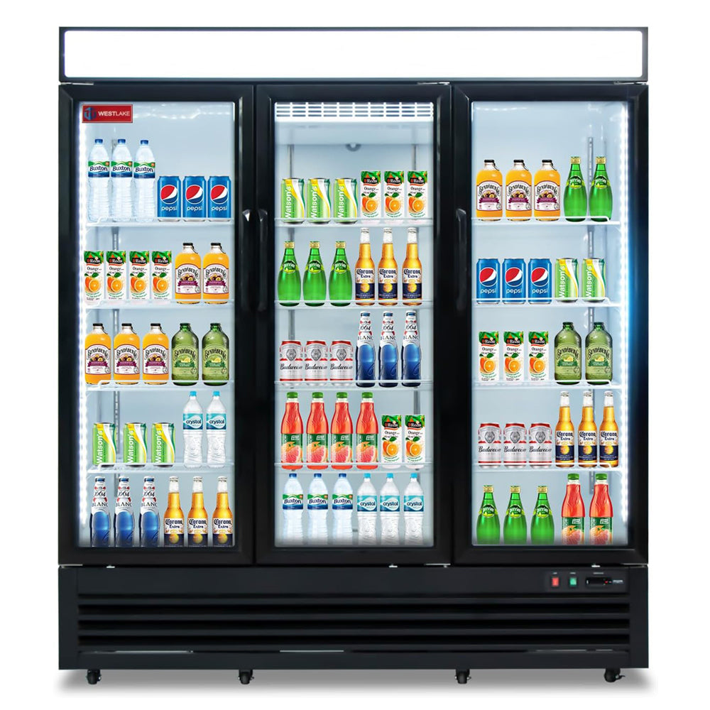 Commercial Refrigerator 3 Glass Door, WESTLAKE 72