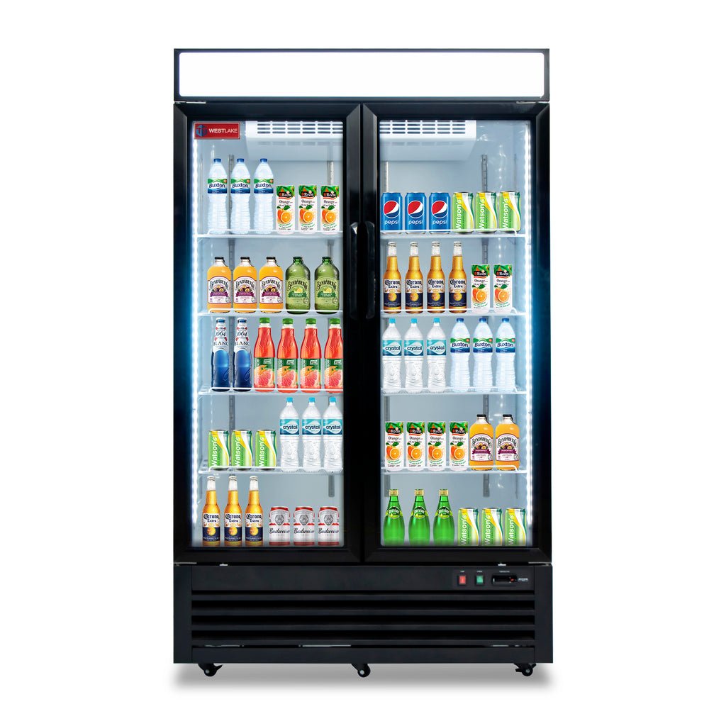 Commercial Refrigerator 2 Glass Door, WESTLAKE 48