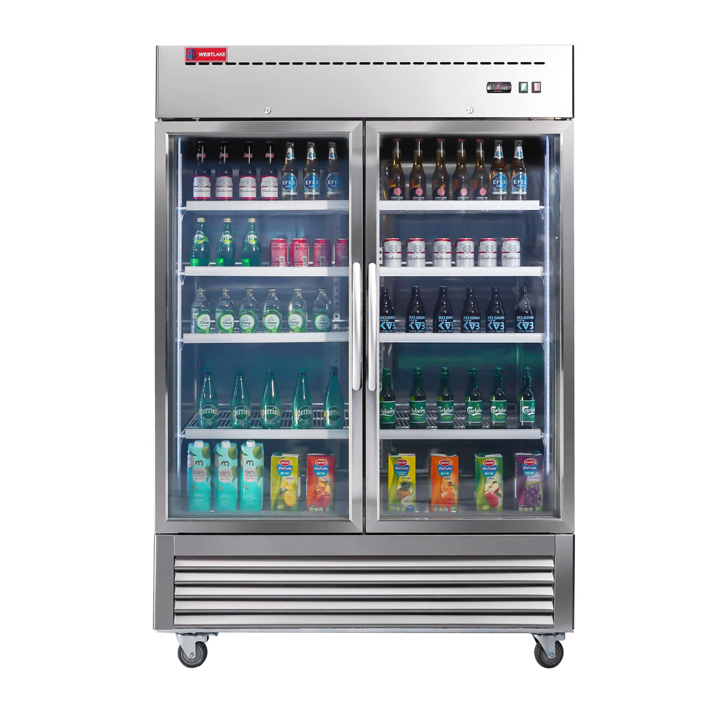 Commercial Refrigerator 2 Glass Door, WESTLAKE 54