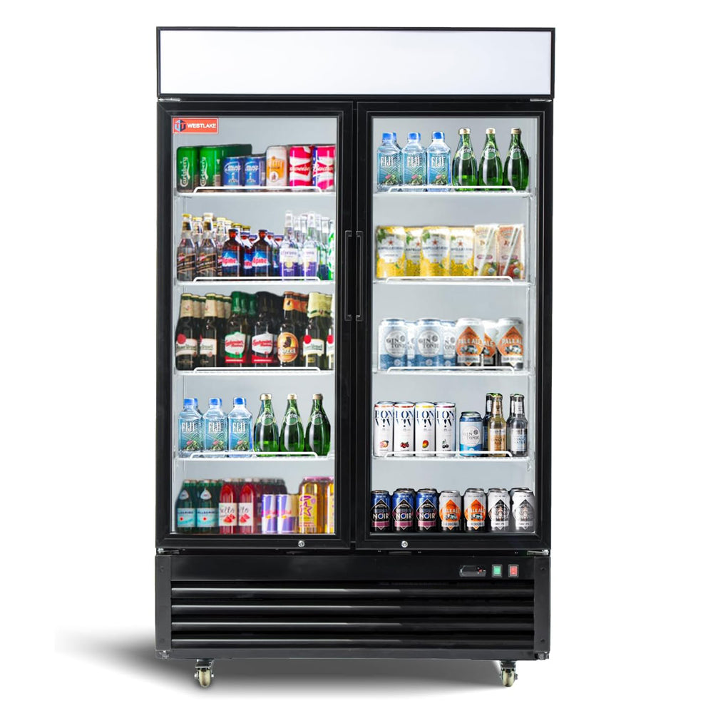 Commercial Refrigerator 2 Glass Door, WESTLAKE 48