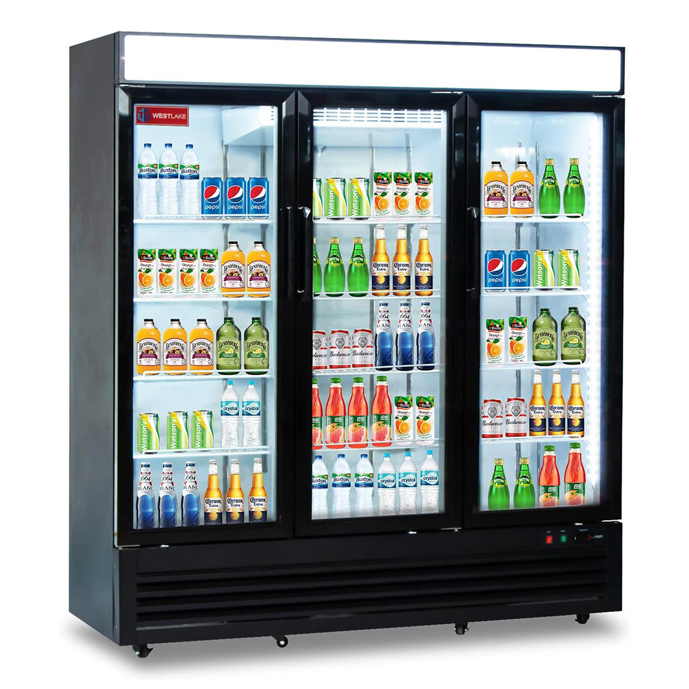 Commercial Refrigerator 3 Glass Door, WESTLAKE 72