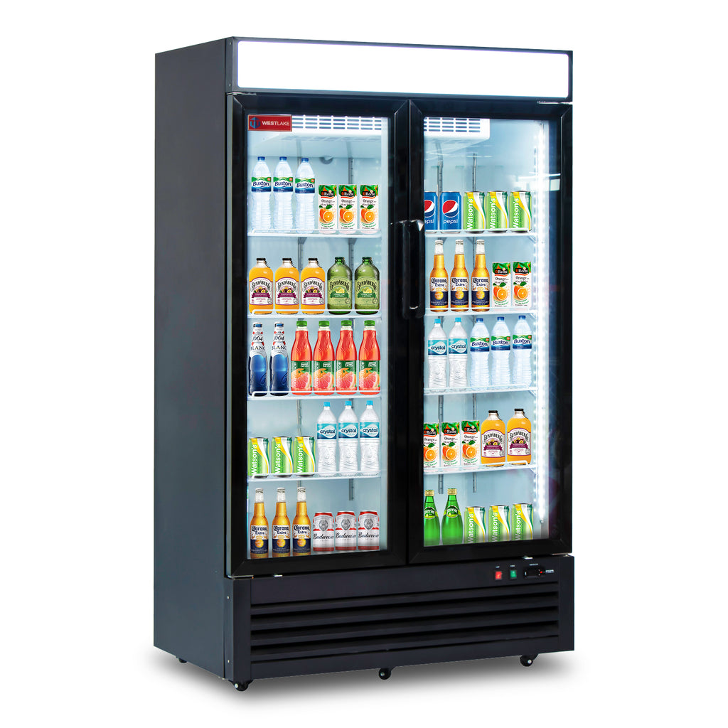 Commercial Refrigerator 2 Glass Door, WESTLAKE 48