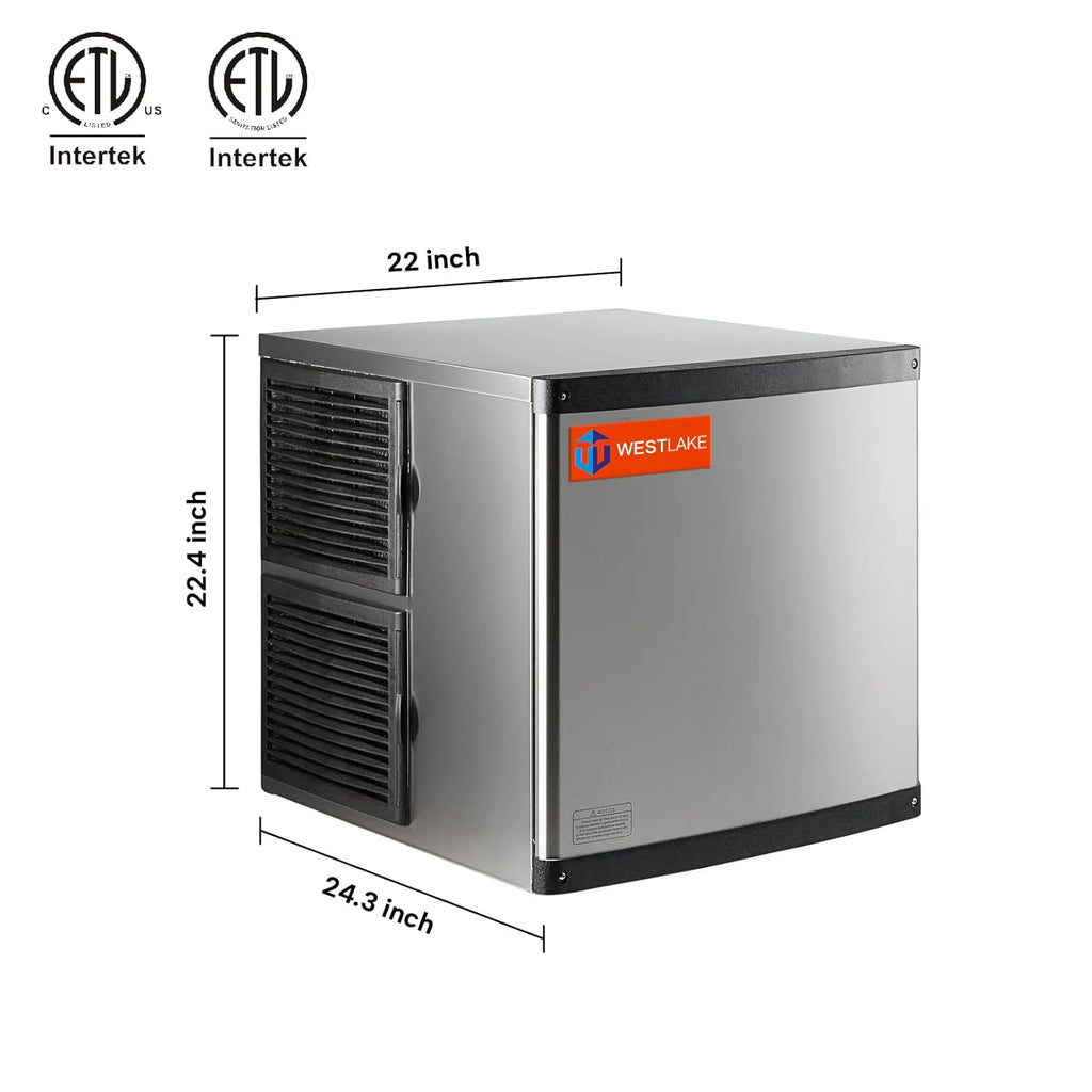 22'' Air Cooled Modular Cube Ice Machine 350lbs