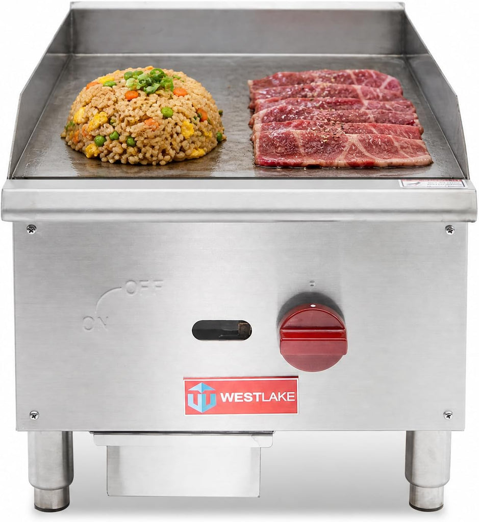 WESTLAKE Commercial Gas Griddle 16