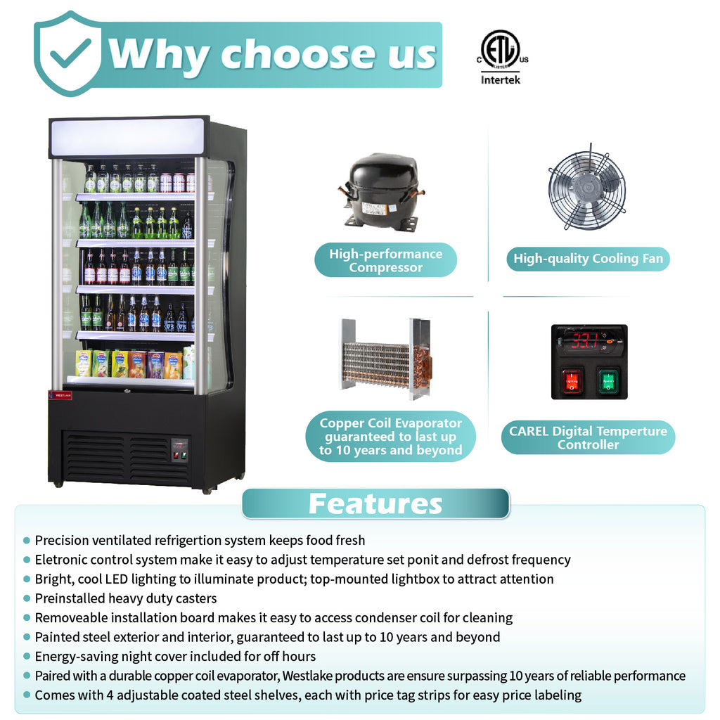 WESTLAKE Commercial Open Air Merchandiser 36