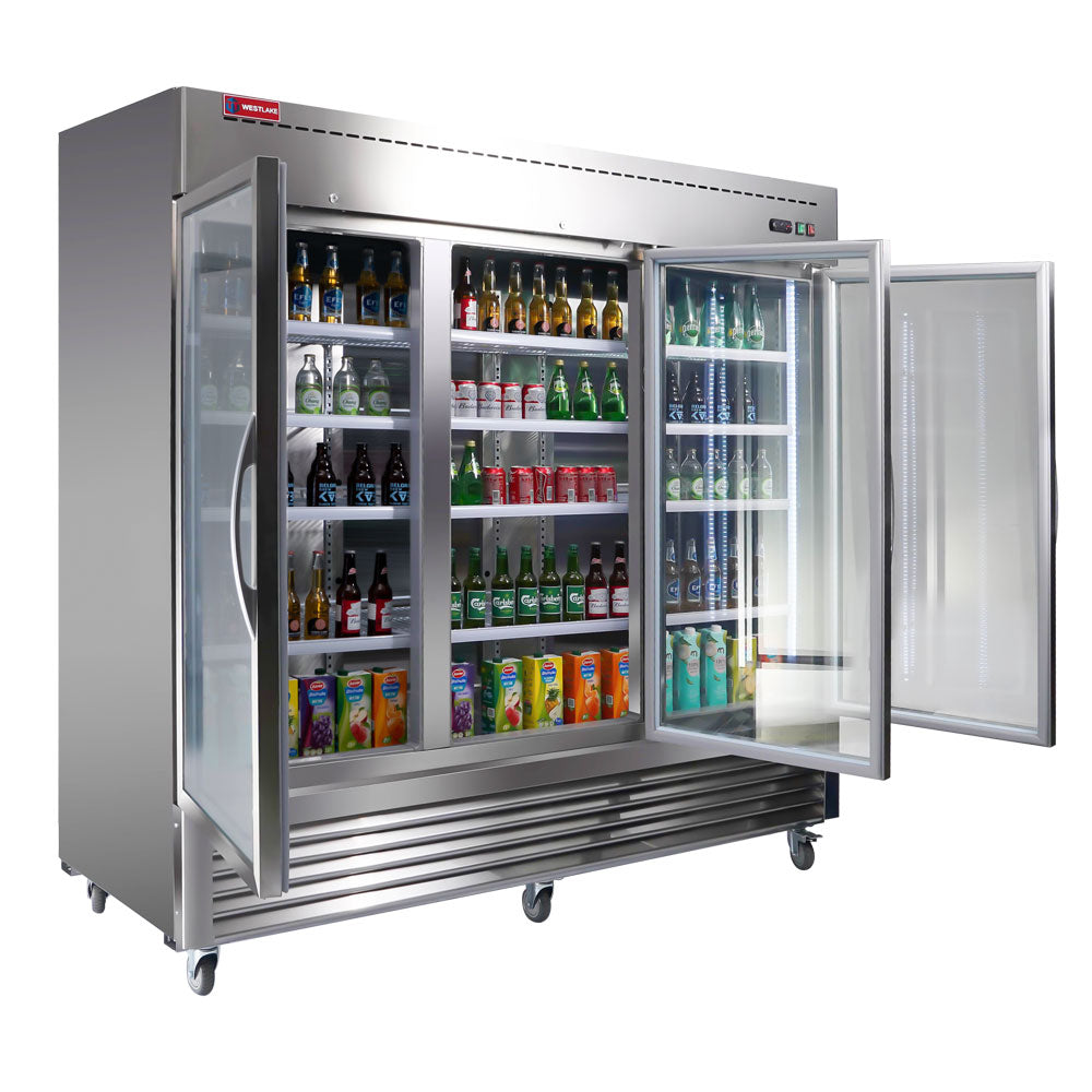 Commercial Glass Door Fridge, Merchandiser Refrigerator & Display Cooler