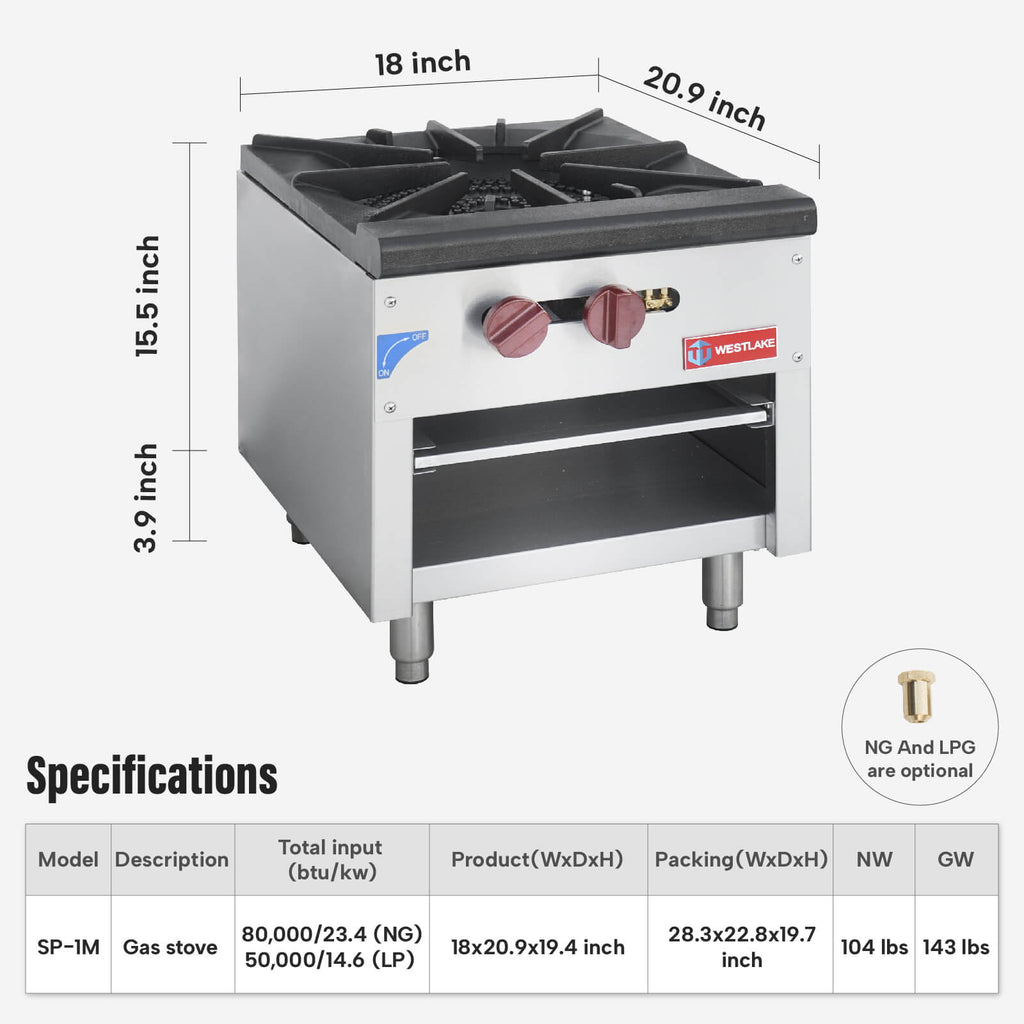 Commercial Stock Pot Range, WESTLAKE 18