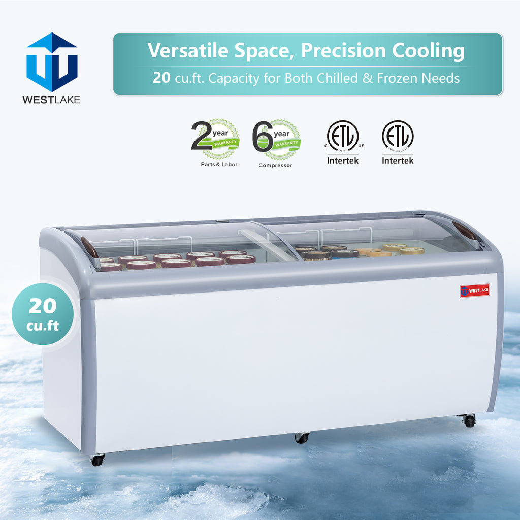 WESTLAKE Commercial Ice Cream Display Freezer 71