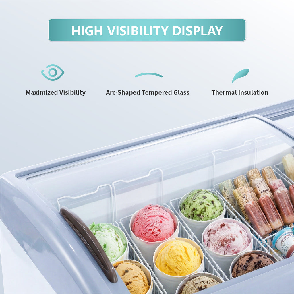 WESTLAKE Commercial Ice Cream Display Freezer 71