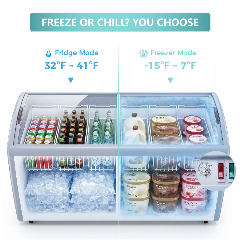 WESTLAKE Commercial Ice Cream Display Freezer 71