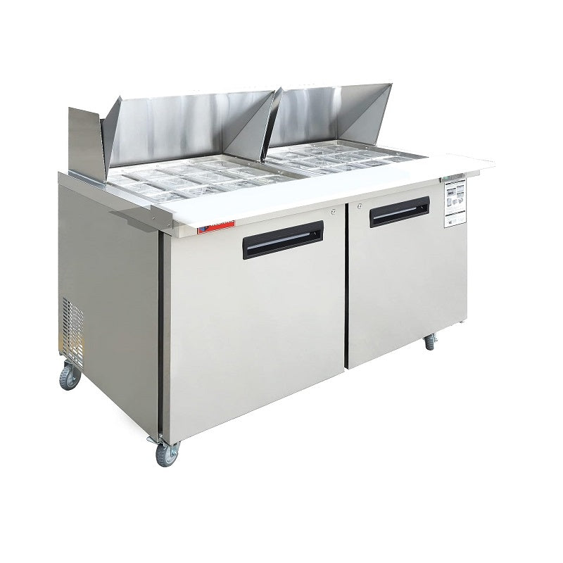 Commercial Reach in Freezer, WESTLAKE 2 door Commercial Freezer 49 Cu.ft  Stainless Steel Restaurant Upright Freezer