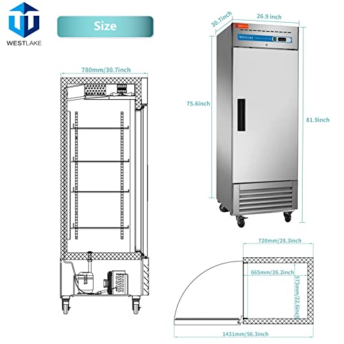 WESTLAKE Commercial Refrigerator, 27
